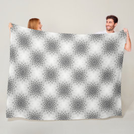 Power Mandala Nahtloses Muster 10 Fleecedecke