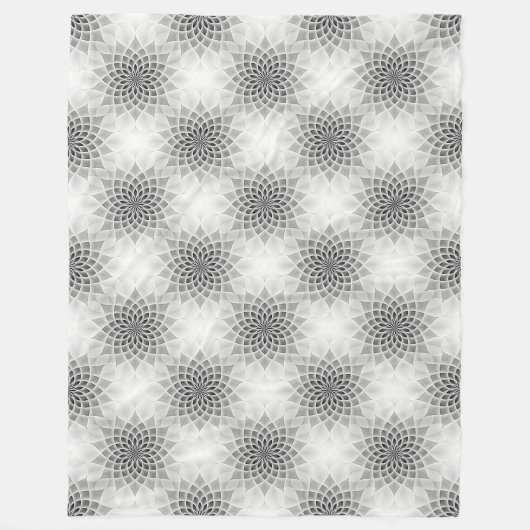 Power Mandala Nahtloses Muster 10 Fleecedecke (Vorderseite)