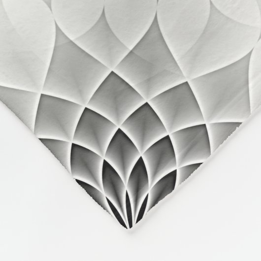 Power Mandala Nahtloses Muster 10 Fleecedecke (Ecke)