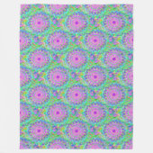 Power Mandala Nahtloses Muster 5 Fleecedecke (Vorderseite)