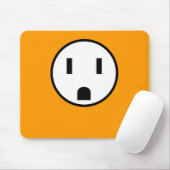 Power - Mausunterlage (orange) Mousepad (Mit Mouse)