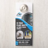 Power mit blauer Druckwaschvorrichtung Waschhaus w Türanhänger (Auf Knauf)