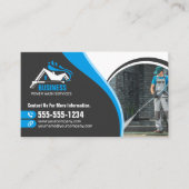 Power mit blauer Druckwaschvorrichtung Waschhaus w Visitenkarte (Vorderseite)