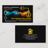 Power mit elektrischer Stromkreisleuchte Bulb Elec Visitenkarte (Vorne/Hinten)