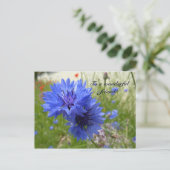 Power mit Kornblumen! Postkarte (Stehend Vorderseite)