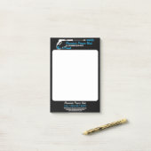 Power mit schwarzem Druck waschen pro Sauberkeit Post-it Klebezettel (Auf Schreibtisch)