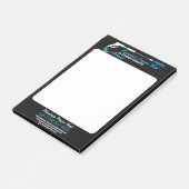 Power mit schwarzem Druck waschen pro Sauberkeit Post-it Klebezettel (angewinkelt)