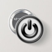 Power: Monochrom (weiß) Button (Vorne & Hinten)