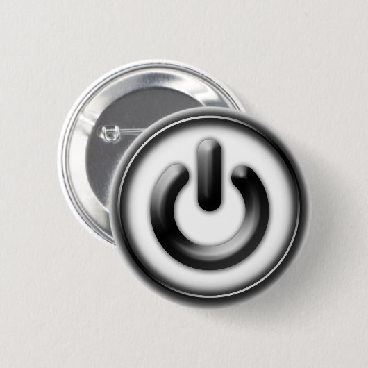 Power: Monochrom (weiß) Button (Vorne & Hinten)