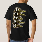 POWER Motivation Typography T-Shirt (Rückseite)