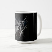 Power nach oben kaffeetasse (VorderseiteRechts)