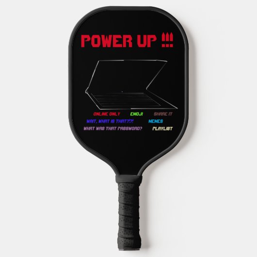 Power nach oben pickleball schläger (Vorderseite)