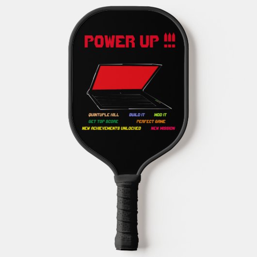 Power nach oben pickleball schläger (Rückseite)