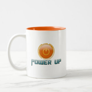 Power nach oben zweifarbige tasse