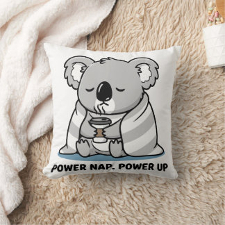 Power Nap Power Up Cute Koala Kissen