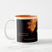 Power oder Liebe auswählen Zweifarbige Tasse (Links)