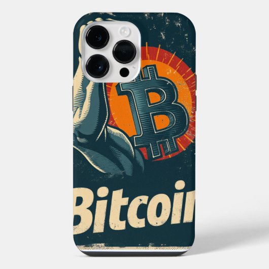 Power of Bitcoin Blockchain crypto design iPhone Hülle (Rückseite)