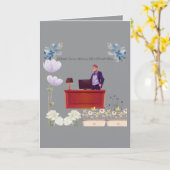 Power of leadership grey karte (Gelbe Blume)