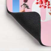 Power of Love Zitat Romantisches Sanftes Hellrosa Mousepad (Ecke)