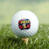 Power of USA Golf Ball - Patriotic (Insitu T-Shirt)