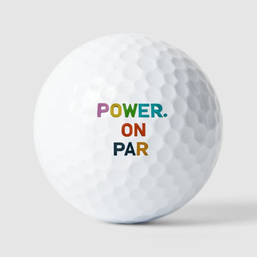 "Power on Par: Golf Ball Edition" (Vorderseite)