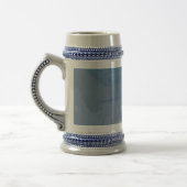 Power Pflanze Luftaufnahme Grau/Blau 22 oz Stein Bierglas (Links)
