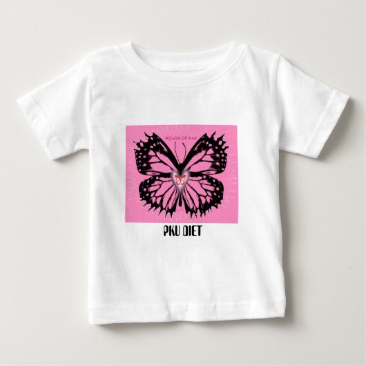 POWER PINK2, ROTE SCHÖNHEIT, PKU-DIET BABY T-SHIRT (Vorderseite)