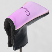 Power Pink Gradient Golf Head Cover Headcover (3/4 Vorderseite)