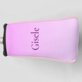 Power Pink Gradient Golf Head Cover Headcover (Vorderseite)