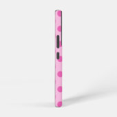 Power Pink Polka Dot and Strip Pattern Samsung Galaxy Hülle (Rechte Seite)