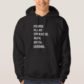 Power Plant Operator Man Myth Legend Hoodie (Vorderseite)