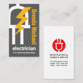 Power Plug-Power für elektrische Ladung Visitenkarte (Vorne/Hinten)