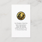 Power-Plug-Zuhause-Verkabelung Visitenkarte (Rückseite)