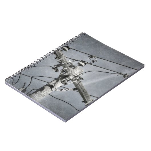 Power Pole Crossarm Notizblock (Linke Seite)