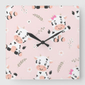 Power Quadratische Wanduhr (Vorderseite)