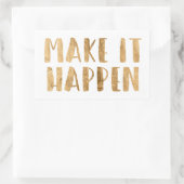 Power Quotes II Rechteckiger Aufkleber (Tasche)