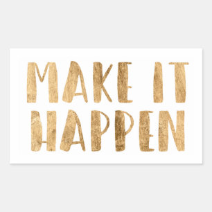 Power Quotes II Rechteckiger Aufkleber