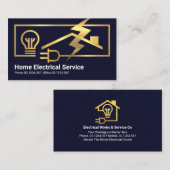 Power-Rahmen für den Stromkreis Gold Visitenkarte (Vorne/Hinten)