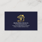 Power-Rahmen für den Stromkreis Gold Visitenkarte (Rückseite)