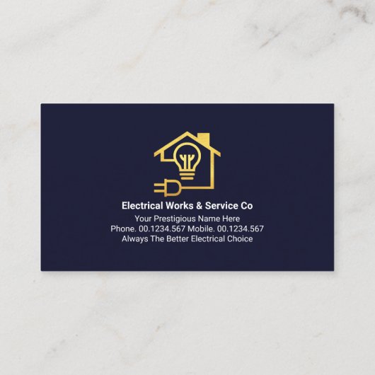 Power-Rahmen für den Stromkreis Gold Visitenkarte (Rückseite)