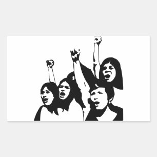 Power Rechteckiger Aufkleber