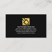 Power-Reihe für goldene Symbole Visitenkarte (Rückseite)