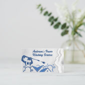 Power Reiniger Waschen | Seifenspulen Visitenkarte (Stehend Vorderseite)