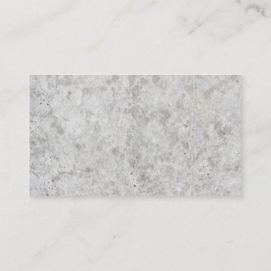 Power-Reinigungs-Logo | Konkreter Hintergrund Visitenkarte (Rückseite)