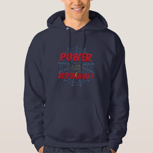 Power & Responsibility Hoodie (Vorderseite)