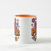 Power Retro Girl Tasse (Zentrum)