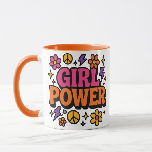 Power Retro Girl Tasse (Links)