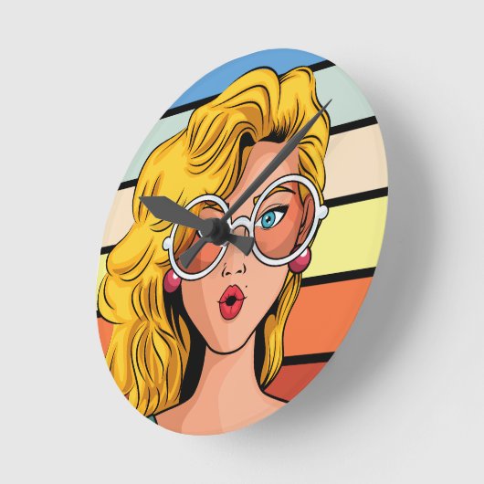 Power-Retrodesign-Wall-Uhr Runde Wanduhr (Winkel)