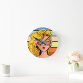 Power-Retrodesign-Wall-Uhr Runde Wanduhr (Zuhause)