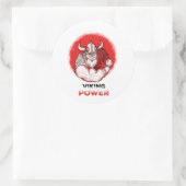 Power Runder Aufkleber (Tasche)